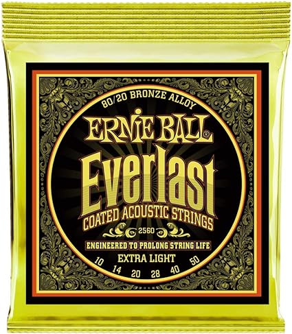 Ernie Ball 80 20 Bronze Everlast Acoustic Guitar Strings